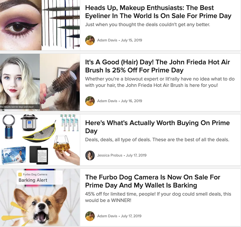 Buzzfeed prime day