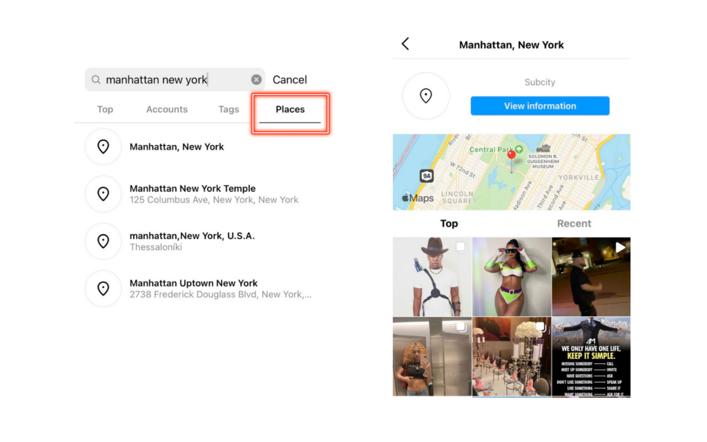 Find local Instagram influencers