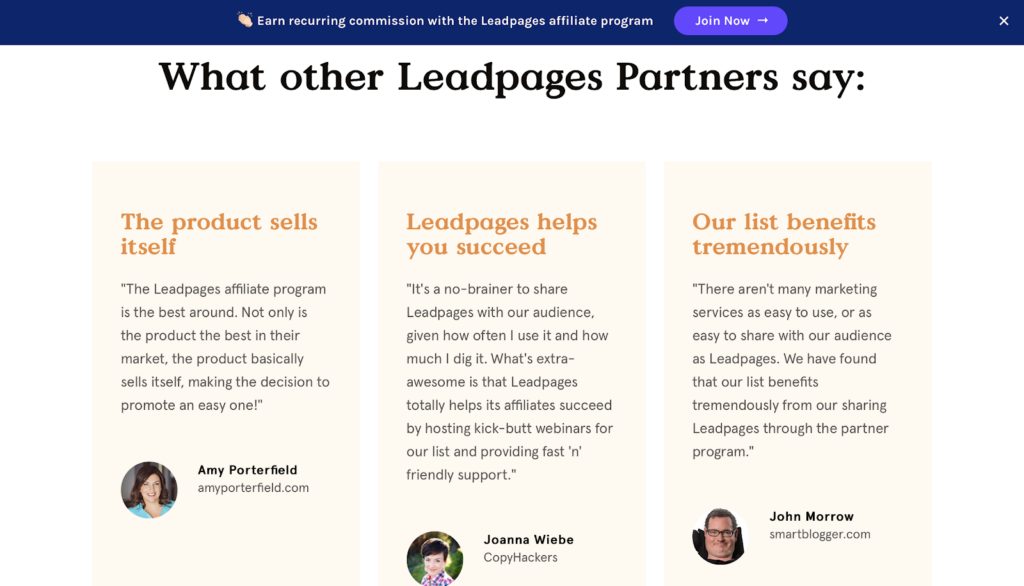 Leadpages example