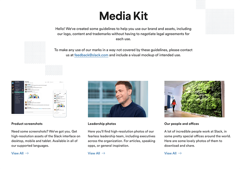 Media kit example