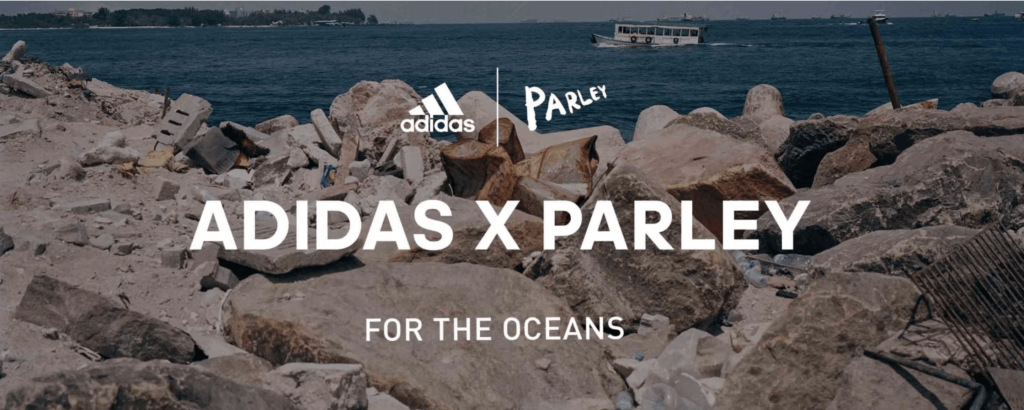 Screenshot of Adidas x Parley the Oceans collab