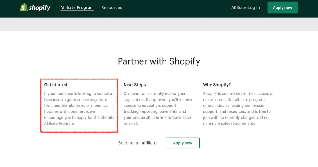 Shopify affiliater marketing